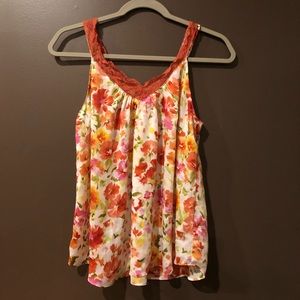 Bright Floral tank top